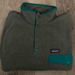 Grey Patagonia Synchilla Snap- T